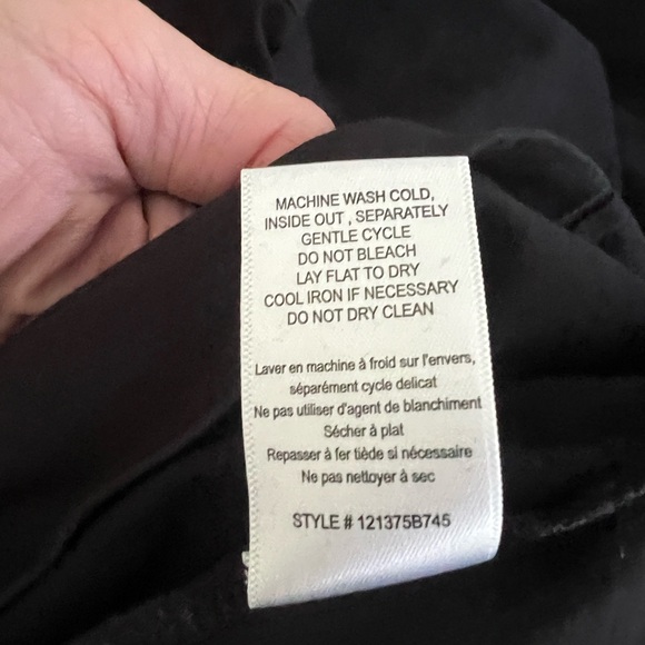 Rebecca Taylor Tee with Smocking, black, XS - Picture 6 of 7